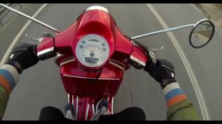 Vespa PX 221 Malossi Mhr Acceleration [upl. by Suiddaht]