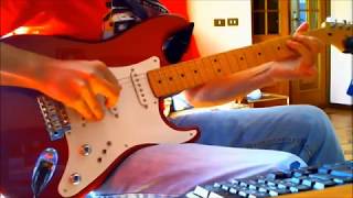 Various MARK KNOPFLER solos with Schecter kit replica [upl. by Annayad979]