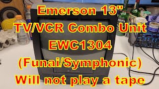 Emerson 13in TVVCR EWC1304 Wont Play Repair [upl. by Hisbe367]