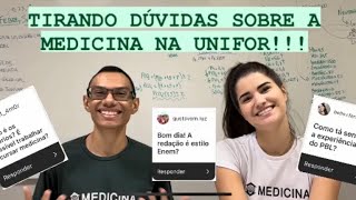 MEDICINA UNIFOR VESTIBULAR HORÁRIOS PROVAS e MAIS Respondendo Perguntas medicina vestibular [upl. by Nicolai928]