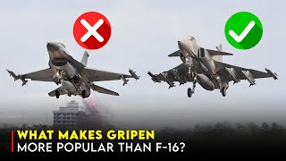 JAS 39 Gripen vs F16 Can It Overtake the F16s Global Dominance [upl. by Alithea653]