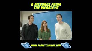 Bonnie Wright Oliver and James Phelps message to fans at Planet Comic con [upl. by Ij]