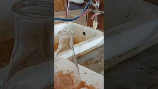 Chemistry practical  standardisation of KMNO4 solution  titration chemistry shorts science [upl. by Preiser]