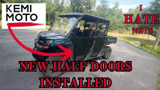 NEW HALF DOOR FROM KEMI MOTO STEP BY STEP INSTALL [upl. by Ardnazil289]