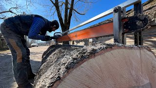 Logs to Lumber Alaskan Chainsaw Milling [upl. by Spanjian]