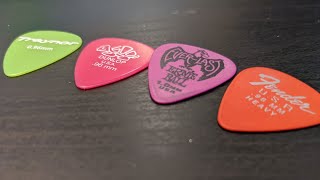 Fender Duratone guitar pick review  compared with other Delrin guitar picks [upl. by Ayotyal]