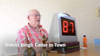 Oldest bingo caller in town [upl. by Nerb77]