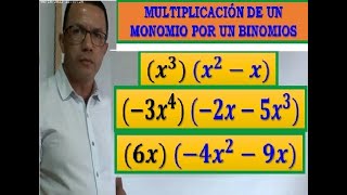 MULTIPLICACION DE MONOMIOS POR BINOMIOS  Propiedad Distributiva de la multiplicación [upl. by Findlay65]