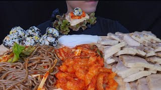 언제먹어도 맛있는 보쌈 한상 먹방 달콤매콤한 마늘소스 까지🥳 Bossam Mukbang [upl. by Erhart]