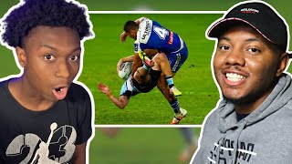 AMERICANS REACT To Big Hits in Rugby League History [upl. by Nagear]