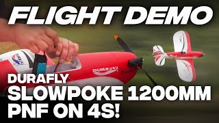 Flight Demo  Durafly SlowPoke 1200mm PNF on 4S [upl. by Bowra]