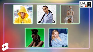 the nominees for BRITs 2022 Best New Artist shorts [upl. by Sashenka]