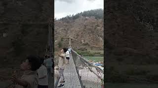 Longest suspension bridge of Bhutan bhutan travel mountains [upl. by Otaner]