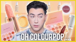 FULL FACE USING ONLY COLOURPOP NEW NO FILTER FOUNDATION TESTED [upl. by Myer823]