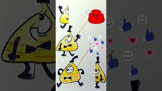 Bill cipher line matching puzzle DIY youtubeshorts billcipher art [upl. by Sarina]