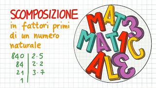 SCOMPOSIZIONE in fattori primi di un numero naturale  NN25 [upl. by Laban201]