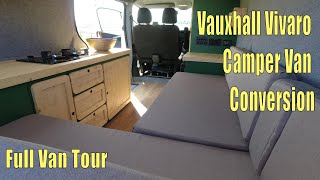 Vauxhall Vivaro Camper Van Conversion  Full Van Tour [upl. by Angle]