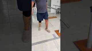 Transtibial amputee gait shorts artificiallimb artificiallimbcenter prostheticlimb [upl. by Silvan935]