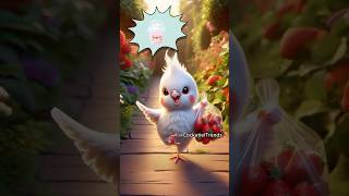 I seriously did it all for this strawberry 🍓😳🦜 funny parrot cockatiel [upl. by Malha]