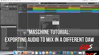 MASCHINE Tutorial How to Export Files For Mixing In A Different DAW [upl. by Acirea]