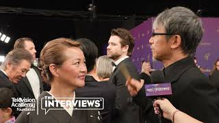 Yoriko Doguchi amp Yasunari Takeshima Shogun 76th Emmy Awards  TelevisionAcademycomInterviews [upl. by Yokoyama]