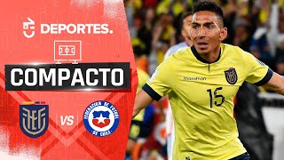 ECUADOR 1  0 CHILE 🏆 Clasificatorias Mundial 2026 ⚽️ GOLES Y RESUMEN [upl. by Bodkin776]