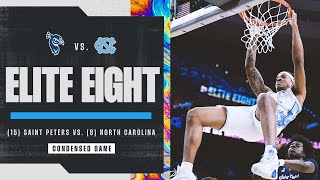 North Carolina vs Saint Peters  Elite Eight NCAA tournament extended highlights [upl. by Hackett635]