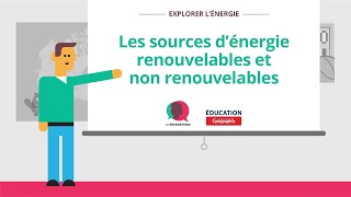 Les sources dénergie renouvelables et non renouvelables [upl. by Eiralav]