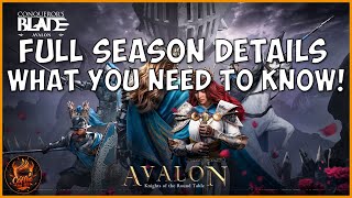 Conquerors Blade Season Avalon FULL DETAILS AND WHAT YOU NEED TO KNOW [upl. by Spindell]