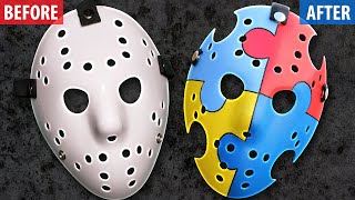 How to Make an quotAutism Awarenessquot Jason Mask [upl. by Alicia]