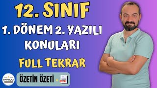 12 SINIF TÜRK DİLİ VE EDEBİYATI 1 DÖNEM 2 YAZILI KONULARI FULL TEKRAR [upl. by Ahcarb210]