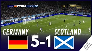 ALEMANIA 51 ESCOCIA  UEFA EURO 2024  Highlights  Simulación y Recreación de Video Juego [upl. by Syman999]