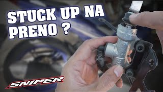 Paano mag repair ng rear brake cylinder ng Sniper 150  155 [upl. by Dugas]