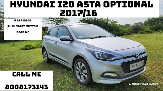 Hyundai i20 Asta Optional 201716 ⛽Diesel For Sale Haniya Car Decors  Guntur [upl. by Rodmann476]