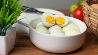 How To Cook Perfect Hard Boiled Eggs  Dish Is Ready 🐣🐣 [upl. by Madeline]