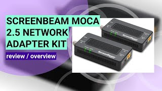 ScreenBeam ECB7250K02 MoCA 25 Adapter Review Boost Your Internet Speed [upl. by Eusoj958]