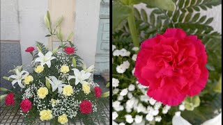 tutoriales y tips de floristería para principiantes Centro floral funerario o de iglesia [upl. by Brietta574]