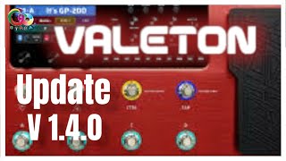 Valeton GP 200 Update Firmware amp Software V 140 [upl. by Rovaert298]