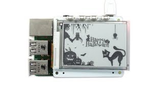 Raspberry Pi Project  PaPiRus Raspberry Pi ePaper Display  Halloween Cat Animation Demo [upl. by Dine]