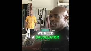 bro needs a calculator 💀 bodybuilding gym ronniecoleman viralvideo shorts [upl. by Adnarram]