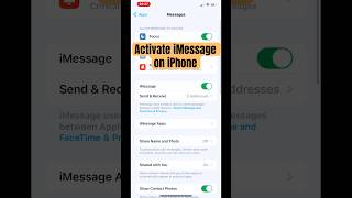 Fix message “Not Delivered” on iPhone  Activate iMessage [upl. by Teresa850]