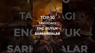 Tarixdagi eng yaxshi qo‘mondonlar top10 top top10ranked [upl. by Mehetabel]