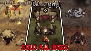 100 Ngày Sinh Tồn Solo Tất Cả Boss Trong Dont Starve Together  Thử Thách Khó Khăn Phần đầu [upl. by Notlrac]