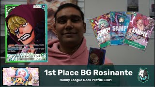 1st Place GB Rosinante Deck Profile  Back to Back Hobby League  One Piece TCG [upl. by Gavrielle]