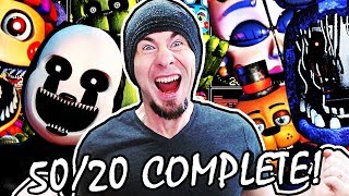 5020 MODE COMPLETE  FNAF ULTIMATE CUSTOM NIGHT  Everything FINISHED [upl. by Merras]