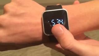 How to change the time on the 1face touchscreen watch tutorial [upl. by Keyek]