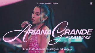 Ariana Grande  positions Live Instrumental  BGV vevo  karaoke video [upl. by Jaeger219]