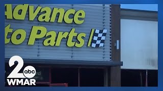 Fire breaks out in Advance Autoparts [upl. by Anihsat]