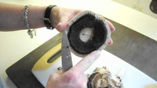 Cleaning Portobello Mushroom [upl. by Steck]