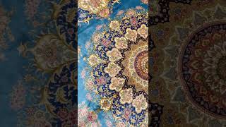 Persian Oriental Carpet Blue Handmade Villa Silk Carpet 9x12ft [upl. by Enyleve249]